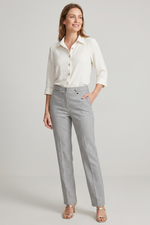 Pantalón Gris Claro en Poliéster para Mujer