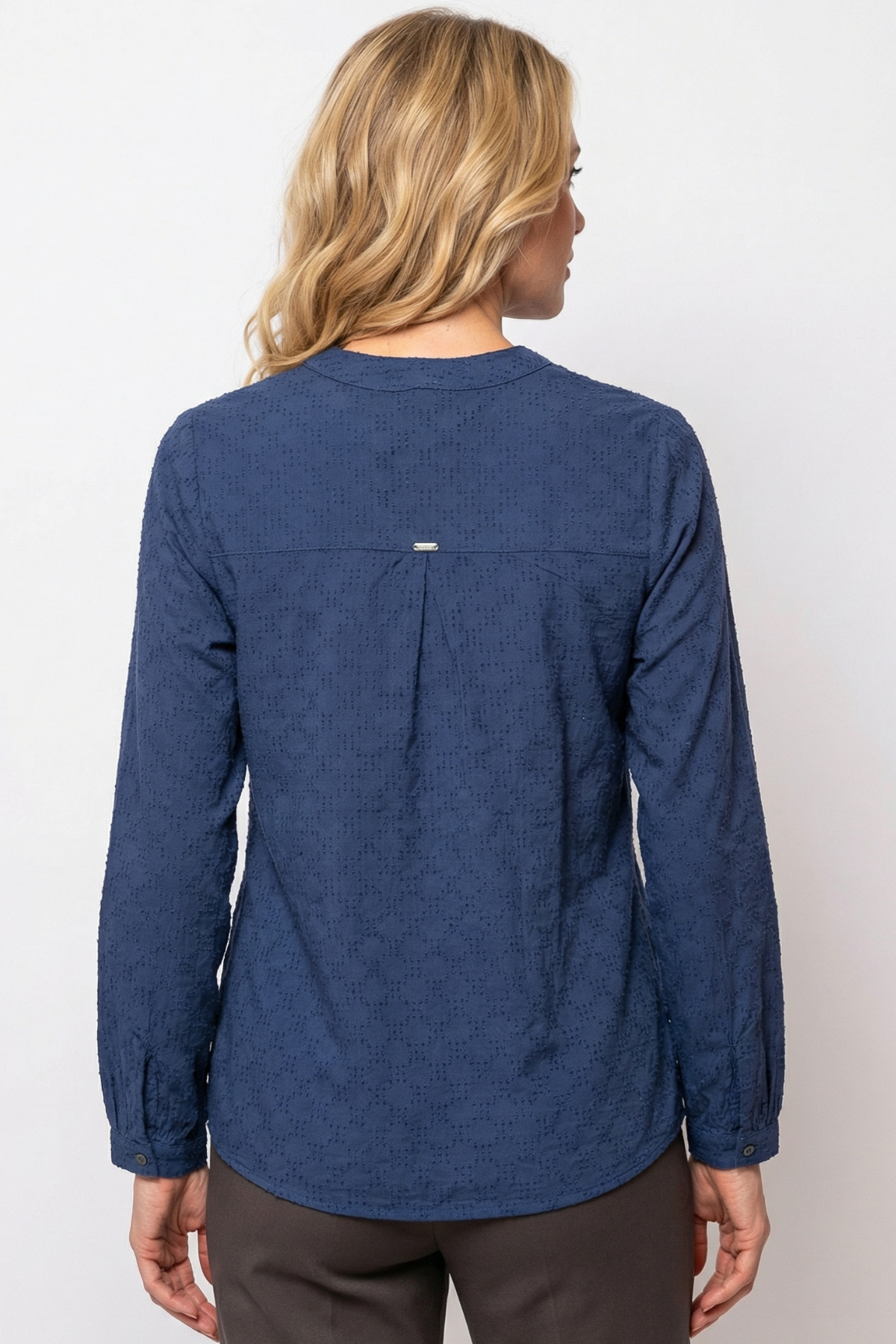 Blusa en algodón para mujer azul navy