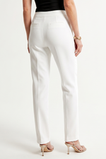 Pantalón Casual Blanco en Poliéster para Mujer