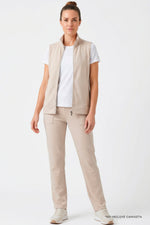 Conjunto deportivo en sudadera para mujer beige