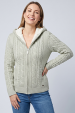 Sweater Tejido en Acrílico Beige para Mujer