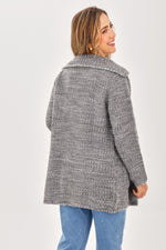 Suéter Matizado Cacho Gris Oscuro