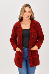 Suéter Matizado Cacho Rojo