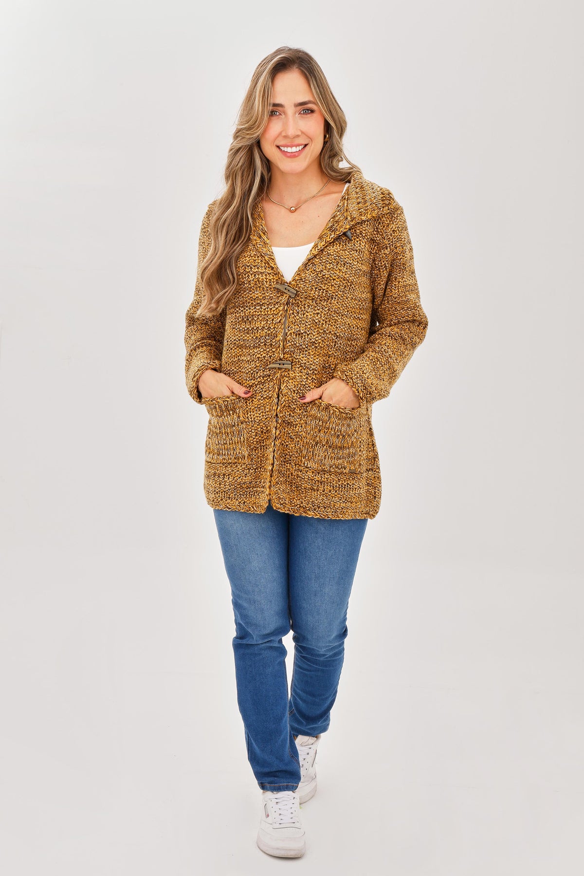 Suéter Matizado Cacho Mostaza