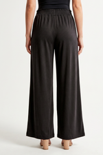 Pantalón Casual Negro en Rayón para Mujer