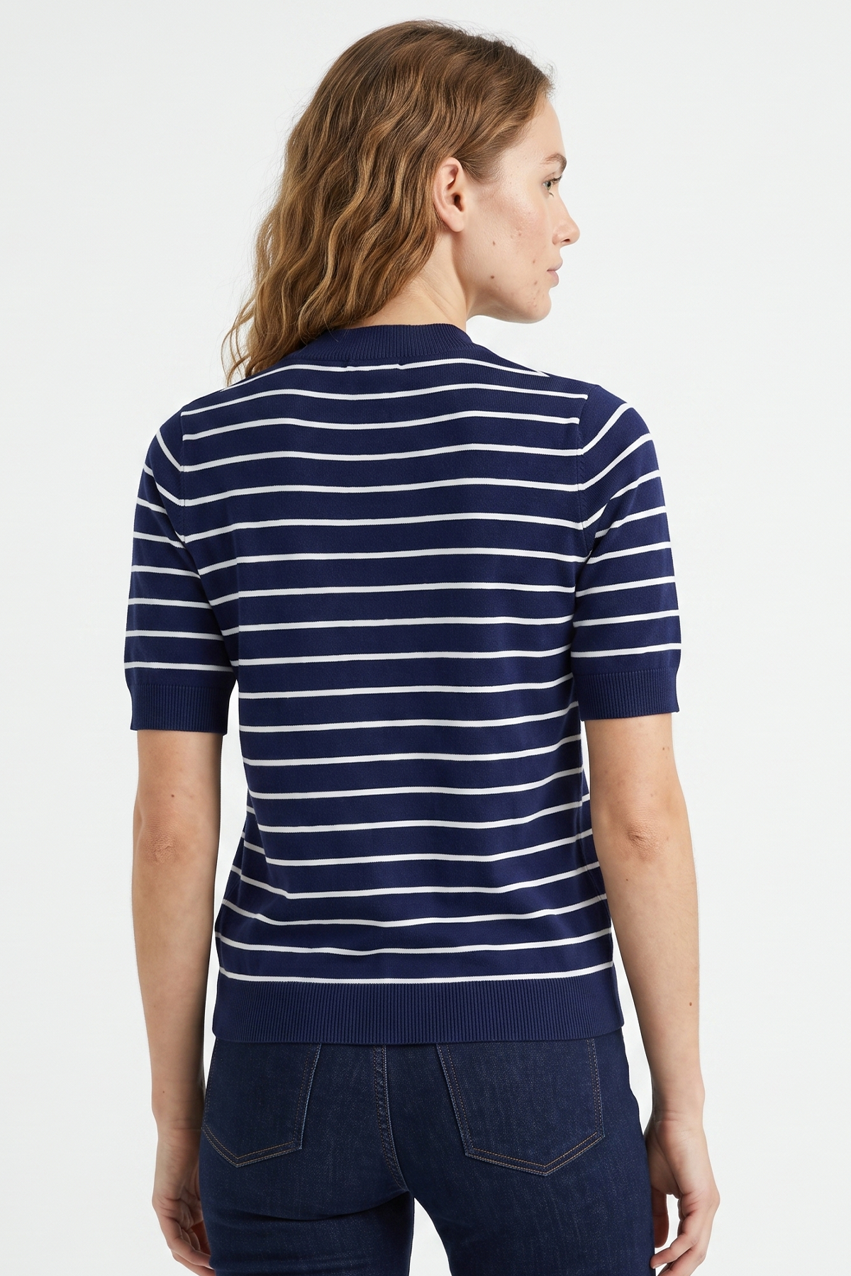 Camiseta en Acrilico Azul para Mujer