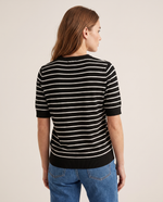 Camiseta en Acrilico Negro para Mujer