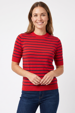 Camiseta en Acrilico Rojo para Mujer