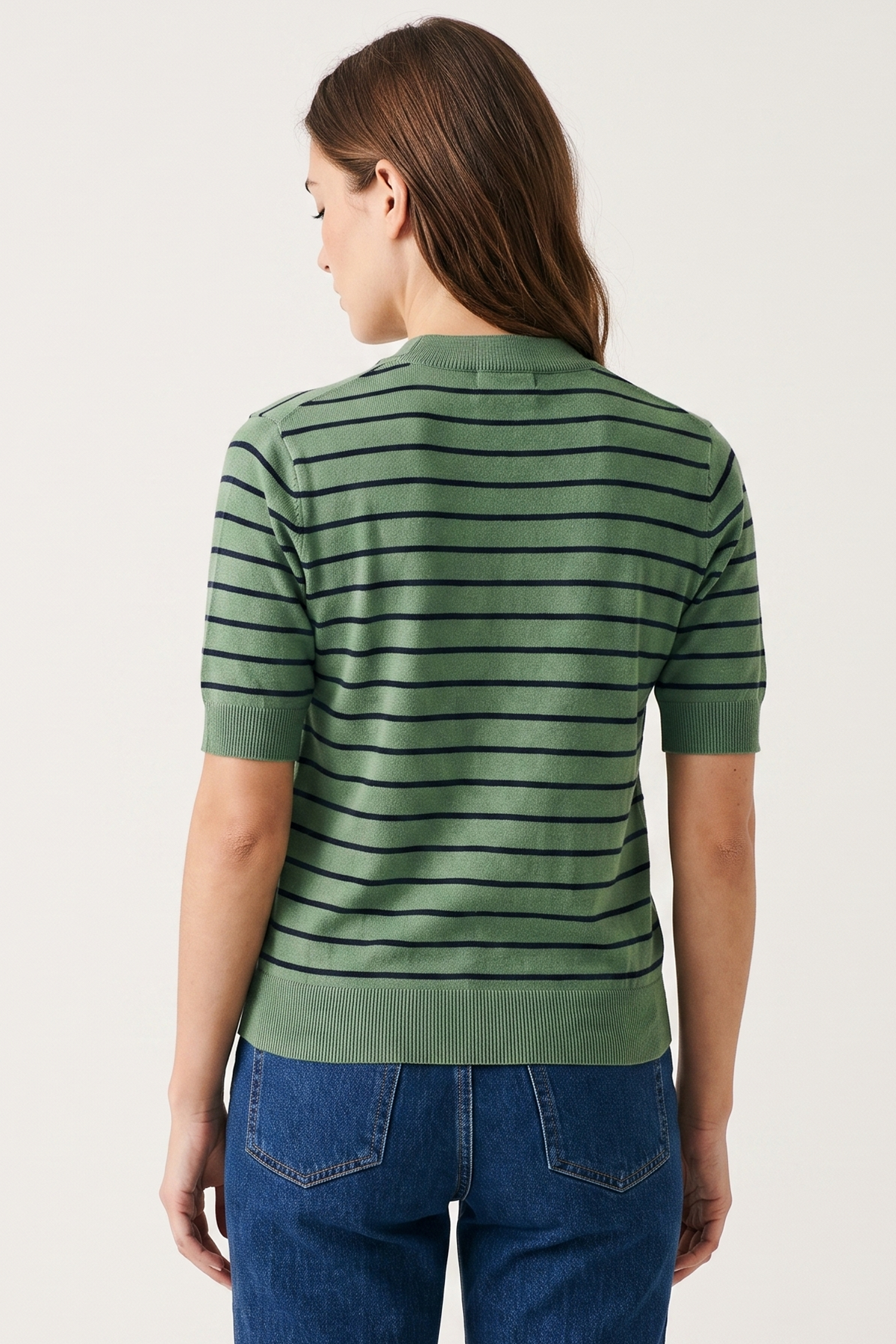 Camiseta en Acrilico Verde Jade para Mujer