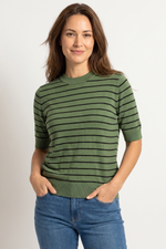 Camiseta en Acrilico Verde Jade para Mujer