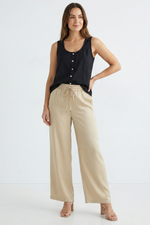 Pantalón Casual Arena en Rayón para Mujer