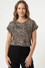 Blusa en rayón para mujer azul