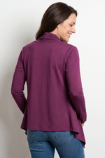 Cardigan en Viscosa Vinotinto para Mujer