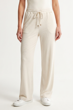 Pantalón en Licra Rib Beige para Mujer