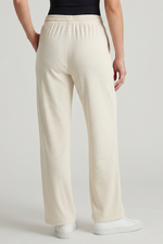 Pantalón en Licra Rib Beige para Mujer