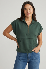 Blusa Verde Oscuro en Chambray para Mujer