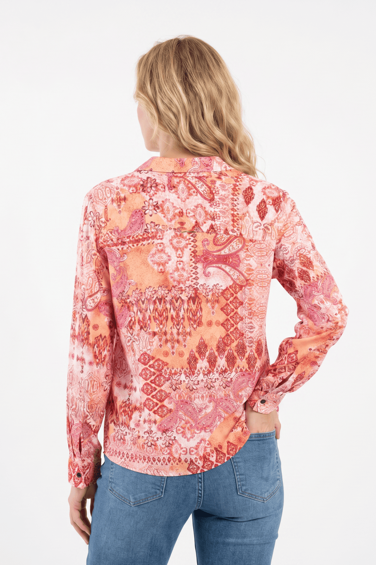 Blusa en rayón para mujer rojo