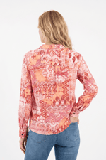 Blusa en rayón para mujer rojo