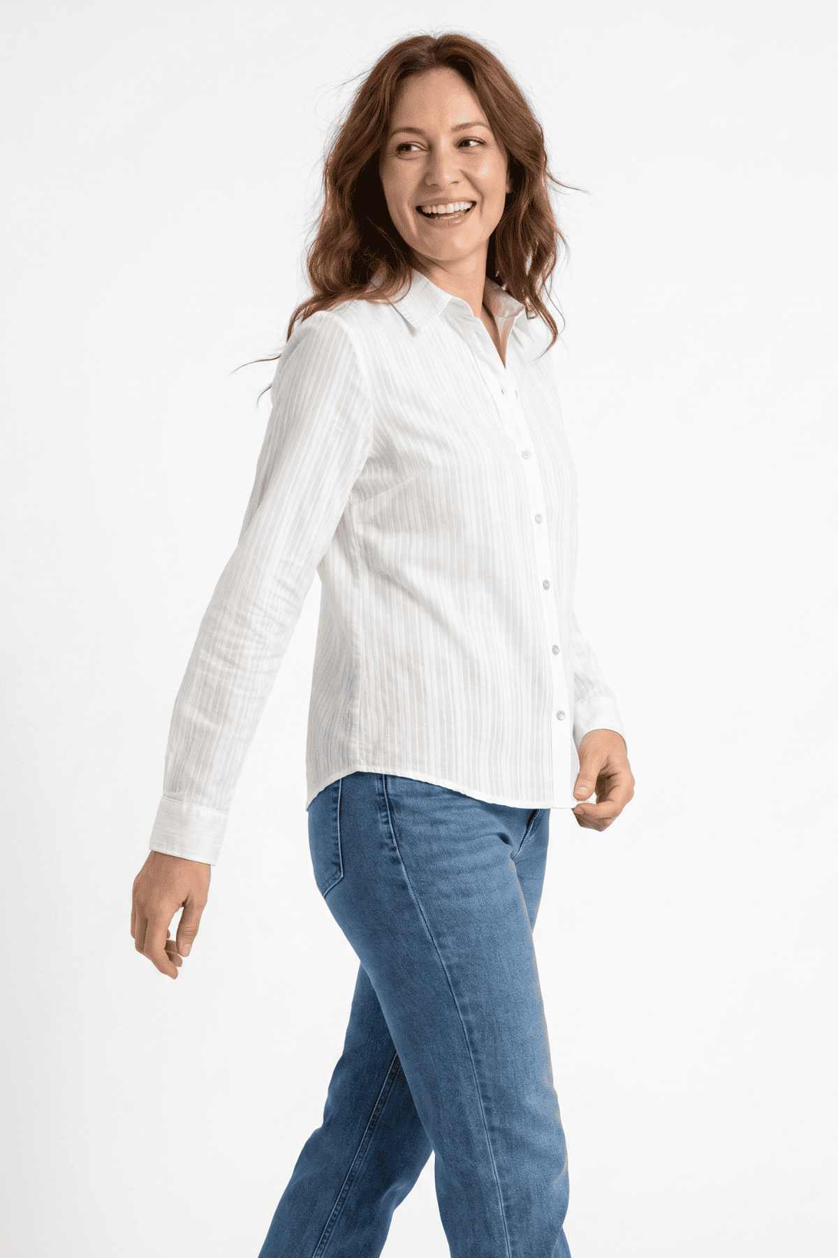Blusa en lino para mujer blanco