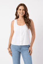 Blusa en algodón para mujer blanco