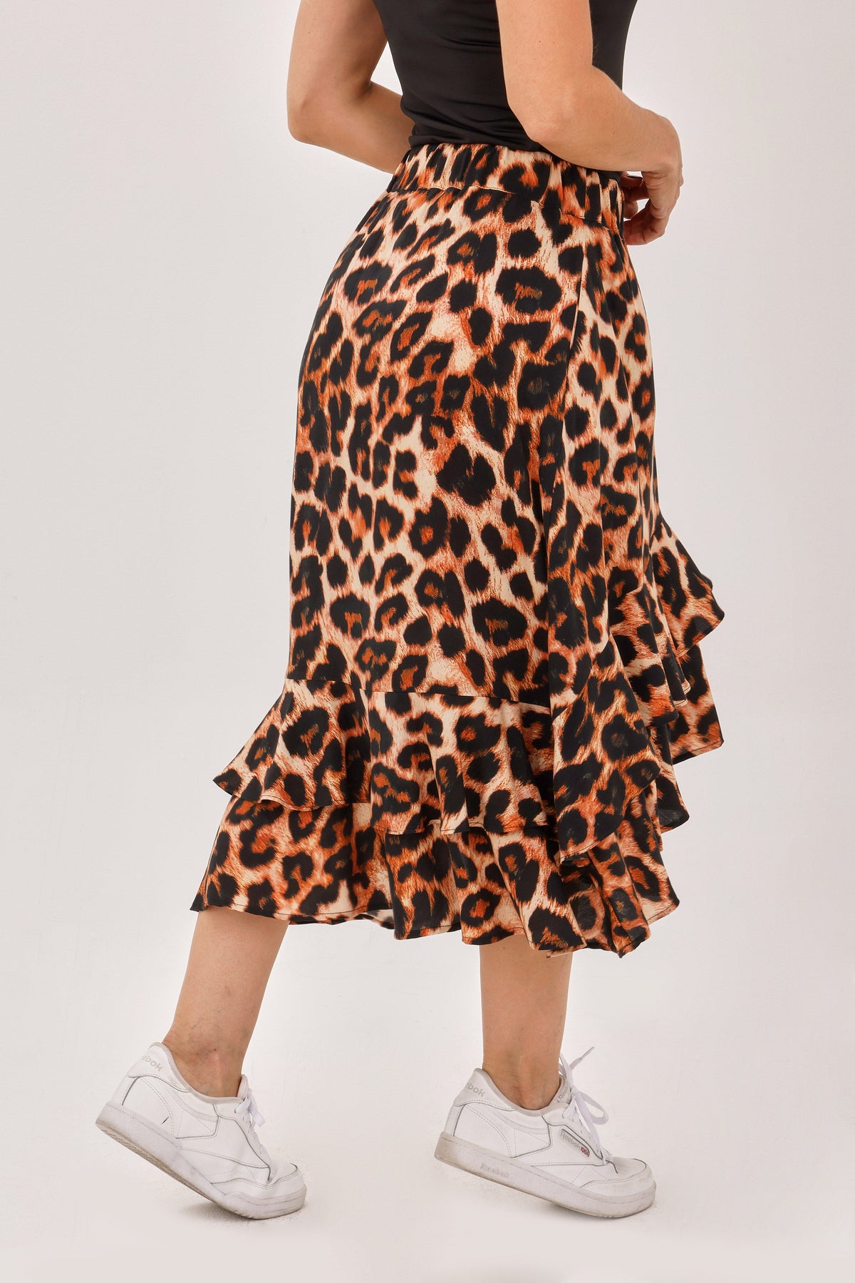 Falda Animal Print Café