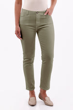 Jean Clásico Tobillero Verde Oliva para mujer