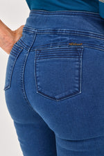 Jean Charretera Pretina Azul Medio