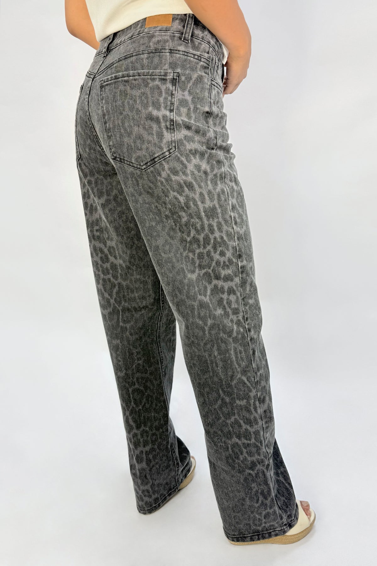 Jean Animal Print Pantera Negro