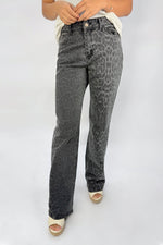 Jean Animal Print Pantera Negro