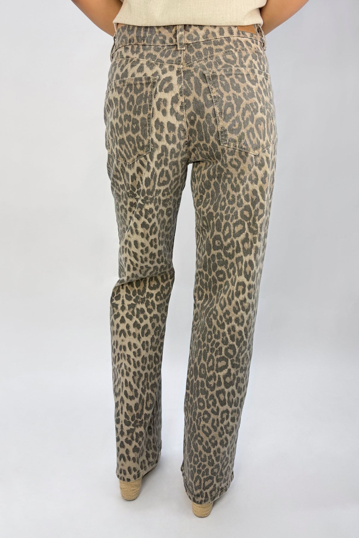 Jean Animal Print Pardo Café