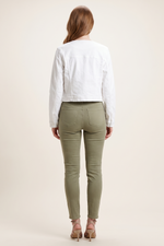 Chaqueta en Denim Blanco para Mujer