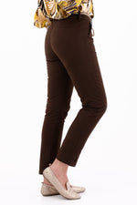 Pantalón Dril Cinturón Café Para Mujer 