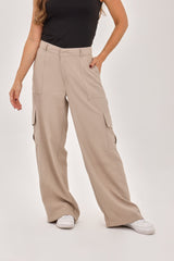 Pantalón Cargo Taupe Claro