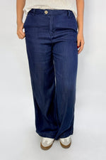 Pantalón Índigo Ribete Azul Oscuro