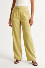 Pantalón Mostaza en Rayón para Mujer