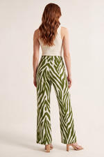 Pantalón en Rayón Verde para Mujer