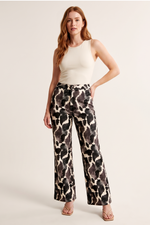 Pantalón en Rayón Negro para Mujer