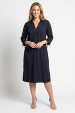 Vestido en Rayón Negro para Mujer