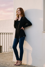 Cardigan Duo en Polilycra Negro para Mujer