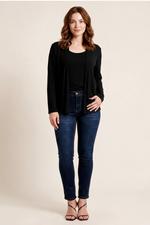 Cardigan Duo en Polilycra Negro para Mujer