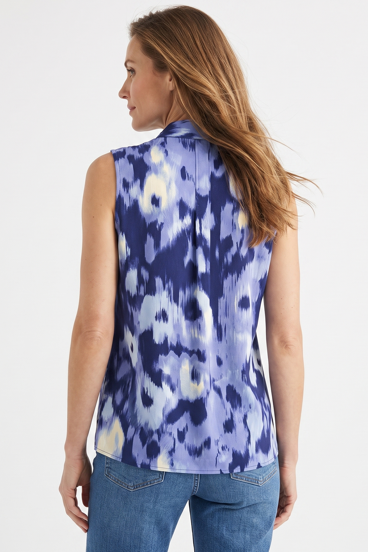 Blusa en Chambray Azul para Mujer
