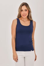 Top Básico Azul Oscuro