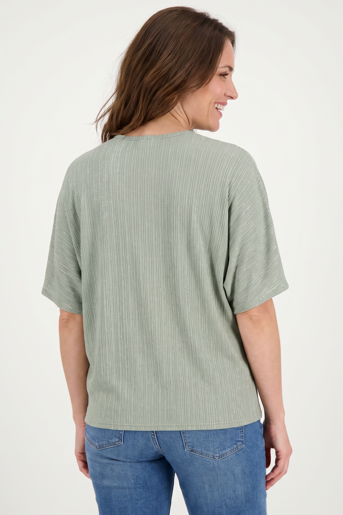 Camiseta en Licra Verde Oliva para Mujer