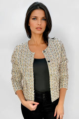 Chaqueta Lurex Bolsillo Verde