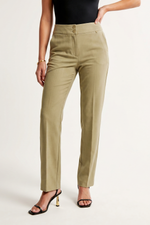 Pantalón Camel en Polyester Twill para Mujer