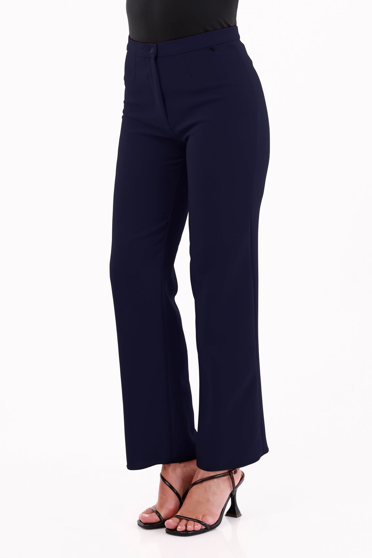 Pantalón Clásico Prada Azul Oscuro Para Mujer
