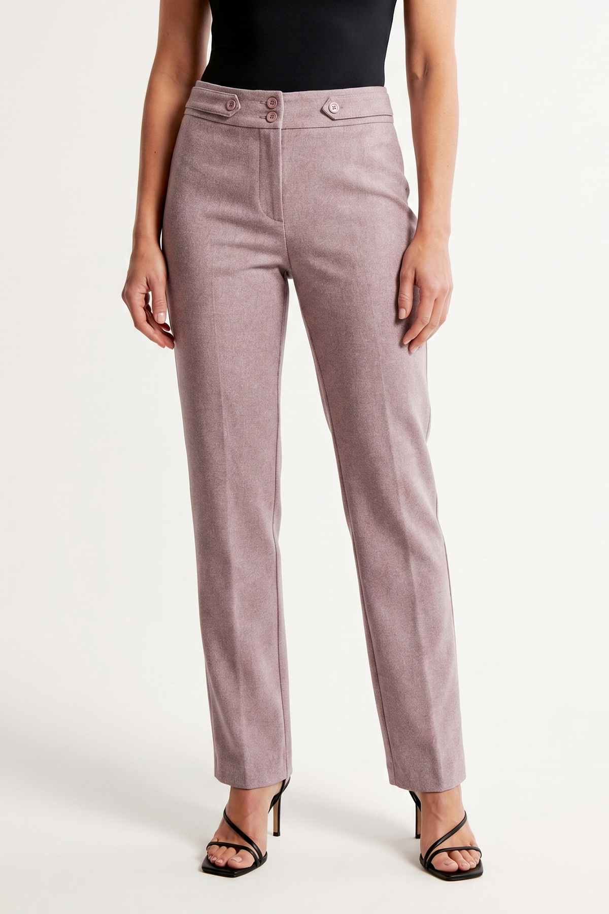 Pantalón Casual Rosado en Poliéster para Mujer