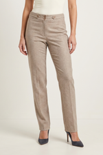 Pantalón Casual Taupe en Poliéster para Mujer