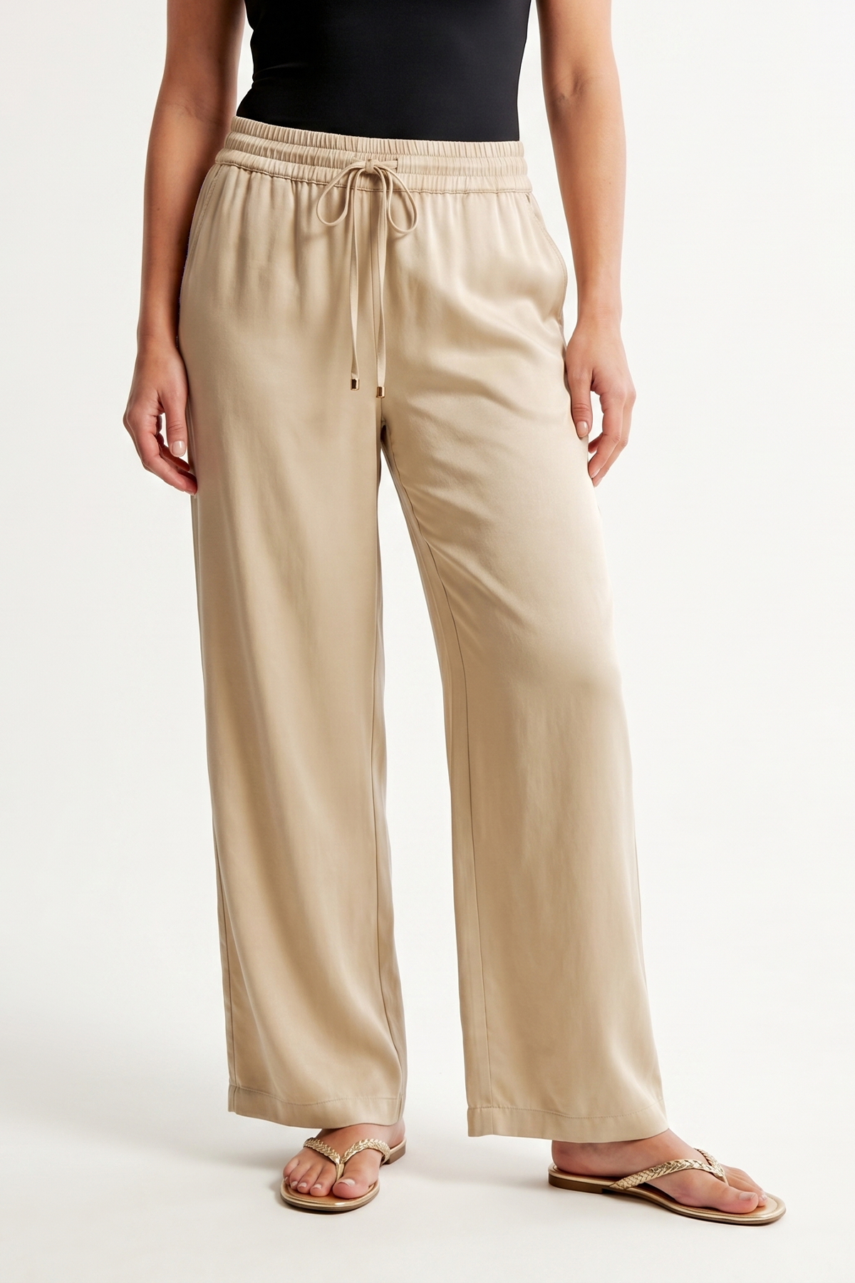 Pantalón Casual Arena en Rayón para Mujer