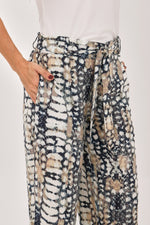 Pantalón Étnico Cinturón Azul